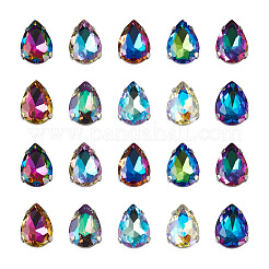 100 Stück 10 Farben Strass aufnähen&nbsp;DIY-CW0001-38