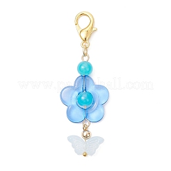 6 pendentif en verre décoratif.&nbsp;HJEW-JM03972