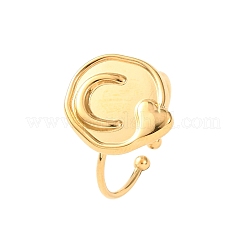 Anillos abiertos ajustables de acero inoxidable 304&nbsp;LS-RJEW-C151-01A-G