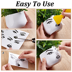 6 Blatt 6 Stile UV-Transfer-Ausdrucksaufkleber&nbsp;DIY-PH0033-91