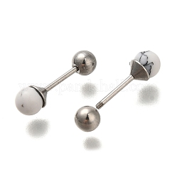 Bouchons d'oreille en acier inoxydable 201 jauges&nbsp;EJEW-C118-08P-07