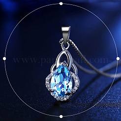 Squisito pendente a goccia in ottone cubic zirconia&nbsp;ZIRC-EE0001-001P