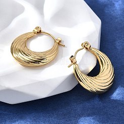 Boucles d'oreilles créoles en acier inoxydable 304 pour femmes&nbsp;EJEW-L296-083G