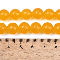 Gefärbt natürlichen weißen Jade Perlen Stränge&nbsp;GG-CBAD029-A11-10mm