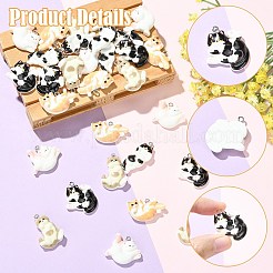 30pcs 5 styles de pendentifs en résine opaque&nbsp;RESI-CJC0011-77