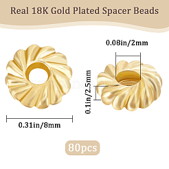 80pcs perles d'espacement en alliage&nbsp;FIND-BBC0002-62