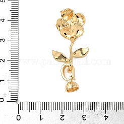 Faltverschlüsse aus Messing mit Emaille und Blumenmotiv&nbsp;KK-S531-33G-B