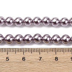Hebras de perlas de concha electrochapadas&nbsp;BSHE-G041-6mm-02
