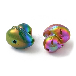 Perlas de acrílico opaco chapado uv&nbsp;X1-SACR-L005-14