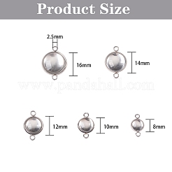 100 Stück DIY-Bausätze zur Herstellung von Gliedern aus Edelstahl 304&nbsp;DIY-SZ0001-77P