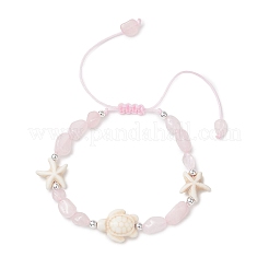 Geflochtene Armbänder aus natürlichen und synthetischen Edelsteinperlen&nbsp;BJEW-JB13275