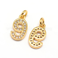 Charms in zirconi cubici in oro placcato oro 18k&nbsp;ZIRC-E012-M