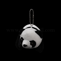Decorazioni di pendenti di panda giocattolo di peluche in cotone pp di cartone animato in peluche di simulazione&nbsp;LS-HJEW-K043-08