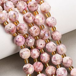 Perles de cristal de géode druzy naturelles électroplaquées&nbsp;G-F833-P01-10mm