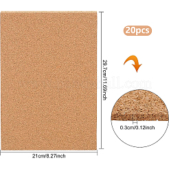 20 Stück Kork-Isolierplatten&nbsp;DIY-BC0016-20A