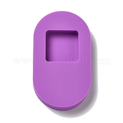 Moldes de silicona para colgantes ovalados diy&nbsp;AJEW-A034-01