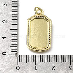 Colgante micropavé cubic zirconia de latón&nbsp;KK-C090-16G
