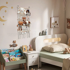 Soporte de almacenamiento de macramé de estilo boho&nbsp;AJEW-WH0070-20