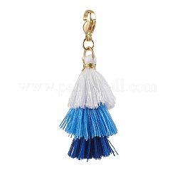 Décorations de Noël en polycoton (polyester coton) avec pompon&nbsp;HJEW-JM02610