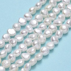 Brins de perles de culture d'eau douce naturelles&nbsp;PEAR-A005-07F-01