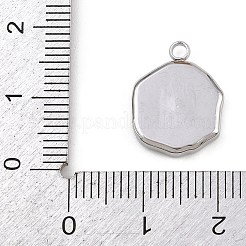 Natürliche weiße Muschel Anhänger&nbsp;STAS-D385-01A-P