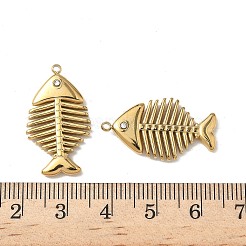 Ciondoli in strass in acciaio inossidabile 304 placcatura ionica (ip)&nbsp;STAS-V015-02G