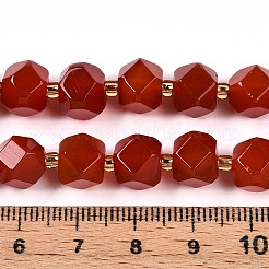 Brins de perles de cornaline naturelle (teintes et chauffées)&nbsp;G-T140-09B