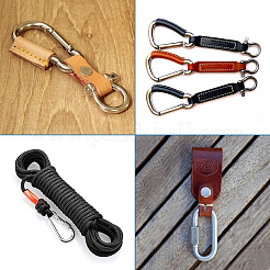 6 Stück 2 Stil 304 Edelstahl-Karabiner zum Klettern&nbsp;STAS-TA0001-33P