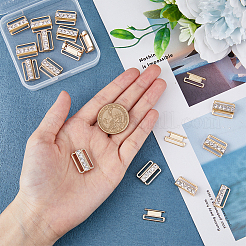 16 Stück Bikini-Clips aus Zinklegierung mit Strassen&nbsp;FIND-FH0007-22