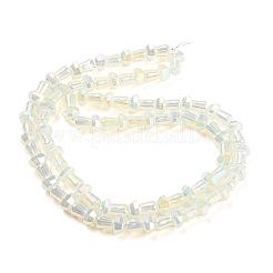 Abalorios de vidrio electroplate hebras&nbsp;GLAA-K064-01A-09