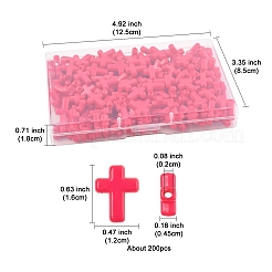 200 Stück undurchsichtige Acrylperlen&nbsp;SACR-FS0001-39E