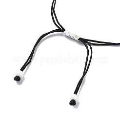 Braccialetti con perline intrecciate regolabili realizzati a mano in vetro a lume e malocchio&nbsp;BJEW-MZ00099-03