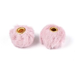 Europäische Perlen aus Kaninchenhaarimitat&nbsp;FIND-WH0126-574U