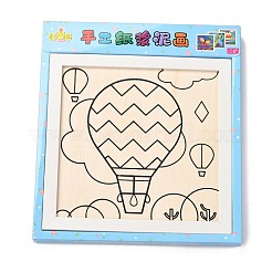Ensembles d'art de peinture de pulpe de modèle de montgolfière de bricolage&nbsp;DIY-G033-02