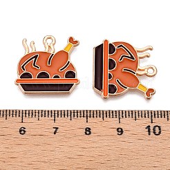 Emaille-Anhänger aus Legierung mit Thanksgiving-Motiv&nbsp;X1-ENAM-T020-35F