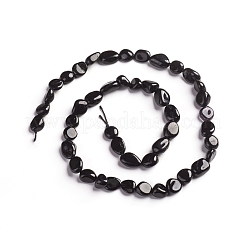 Natürliche schwarze Turmalin Perlen Stränge&nbsp;G-D0002-B39