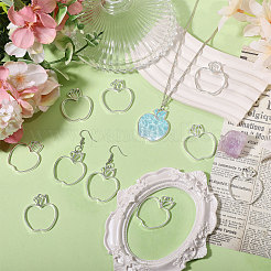 Supports de cabochon pendentif en alliage 24 pièces&nbsp;FIND-CA0011-57S