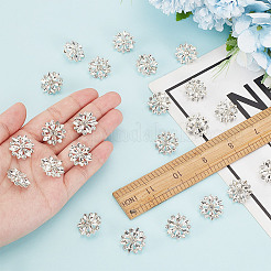 30 Stück Legierungs-Strass-Ösenknöpfe&nbsp;BUTT-HY0001-14S