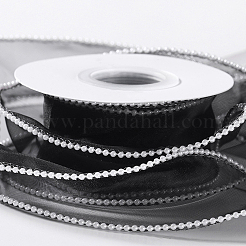 4 rouleau de ruban en maille ABS à bords nacrés pour la fabrication de nœuds papillon&nbsp;OCOR-CY0002-44A