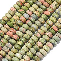 Perline Unakite naturali fili&nbsp;G-P575-A12-8x5mm-01