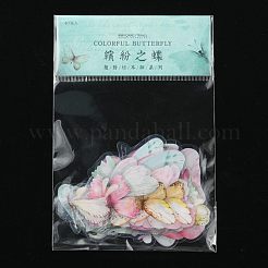 Schmetterlingsmuster wasserdichte Kunststoff-Scrapbooking-Aufkleber&nbsp;DIY-WH0158-51