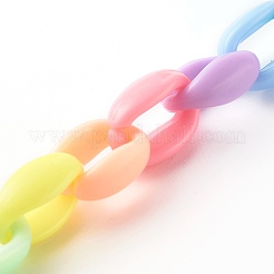 Regenbogenfarbene Acryl-Handyhüllenkette&nbsp;HJEW-JM00476