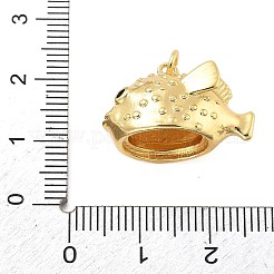 Pendentifs avec zircon cubiques à micro-pavés en laiton&nbsp;KK-L209-090G