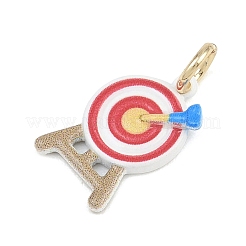 Anhänger aus Messing mit Emaille-Motiv aus Vergnügungsparks&nbsp;KK-CBA7736-01D