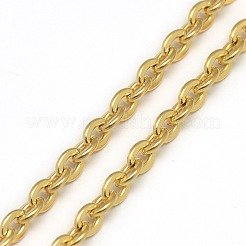 Trendige Unisex 201 Edelstahl Ankerkette Halsketten&nbsp;NJEW-L043-18G