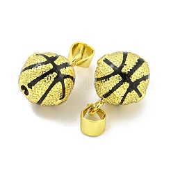 Ciondoli in ottone con placcatura a cremagliera con micro pavé di zirconi chiari&nbsp;KK-S091-17