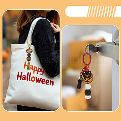 12 Stück Silikon-Brennperlen in 6 Stilen mit Halloween-Motiv&nbsp;SIL-TA0003-26