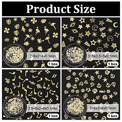 4 Boxen 4 Stile Messing Cabochons&nbsp;MRMJ-OC0003-94