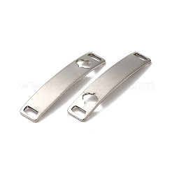 Breloques de connecteur en acier inoxydable 201 résistant au ternissement&nbsp;STAS-D244-31P-D