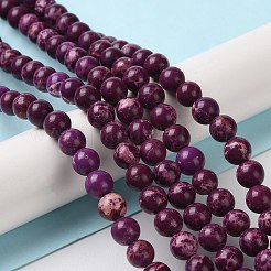 Synthetische imperiale Jaspis-gefärbte Perlenstränge&nbsp;G-D077-A01-01D